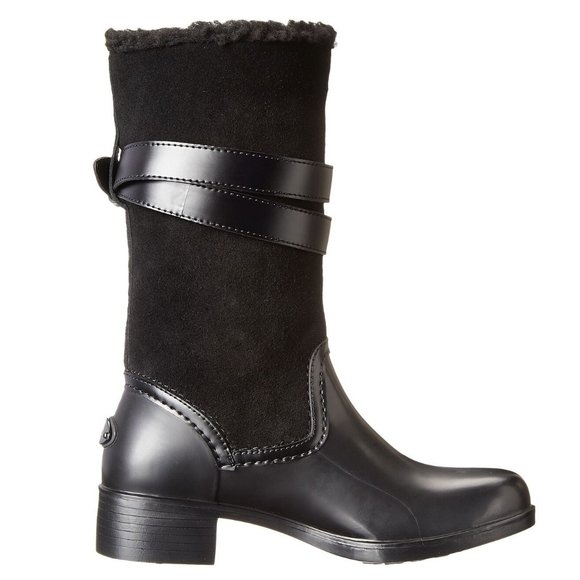 Coach Zena Cold Weather Snow Motorcycle Boot Black - Picture 3 of 6